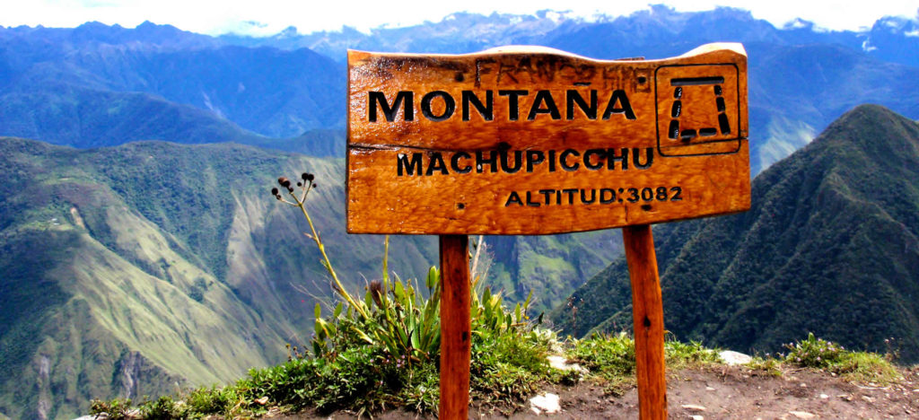 machu picchu con montaña